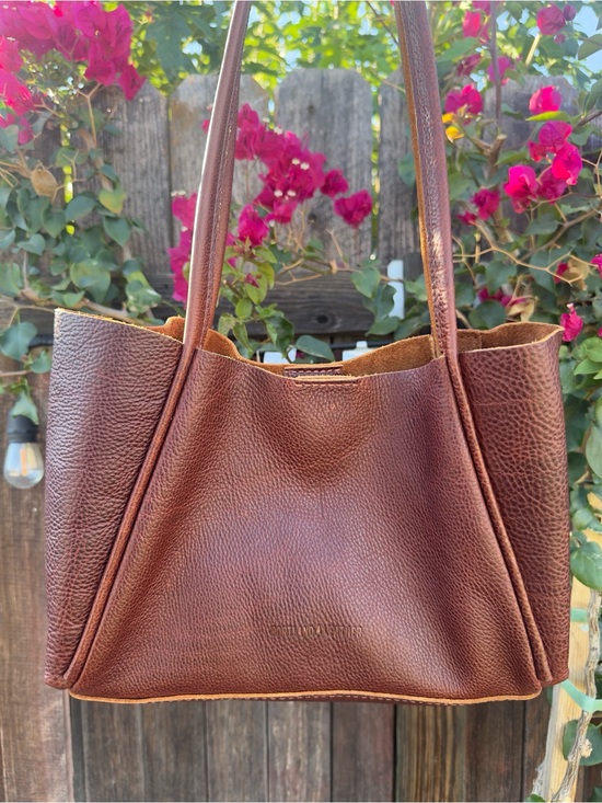 Portland Leather Handbags - Portland leather Verona medium tote nutmeg